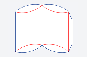 Asymmetric Pillow Box Dieline