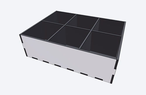 Laser Grid Divider Box