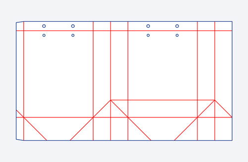 Paper Shopping Bag Dieline