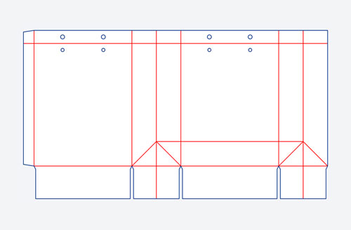 Paper Shopping Bag Dieline