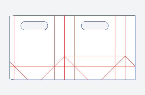 Paper Shopping Bag Dieline 15200