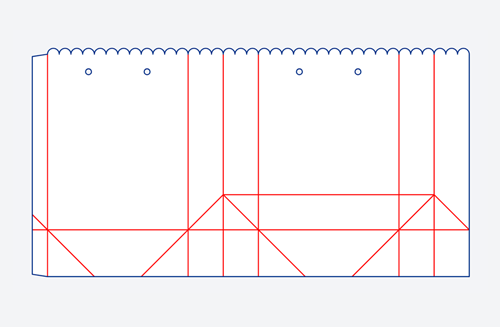 Paper Shopping Bag Dieline 15210