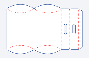 Pillow Box with Double Hanging Tab S2
