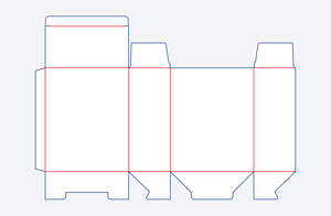 Snap Lock Bottom Box Dieline E100
