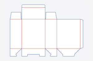 Snap Lock Bottom Box Dieline E101