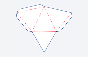 Triangle Box Dieline B101